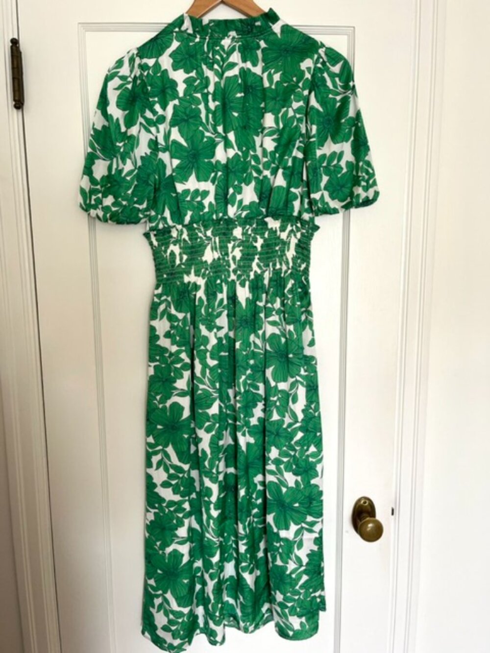 J. Crew Smocked-waist Dress in Greenhouse Floral Print | Size XS - Picture 8 of 12